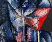 翁贝托 波丘尼 : Still Life with Glass and Syphon